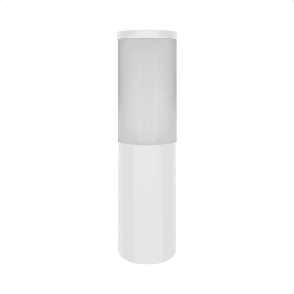 Luminária Poste De Jardim Balizador Easy 30cm E27 Bivolt Branco