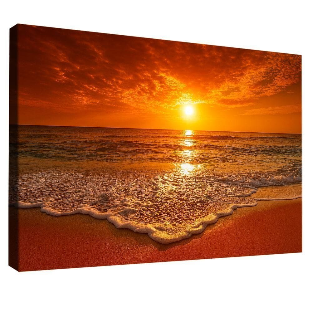 Quadro Decorativo Praia Em Clima Tropical