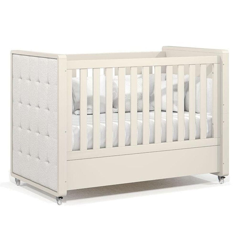 Berço Americano Tutto New Off White Com Capitonê New Boucle - Matic