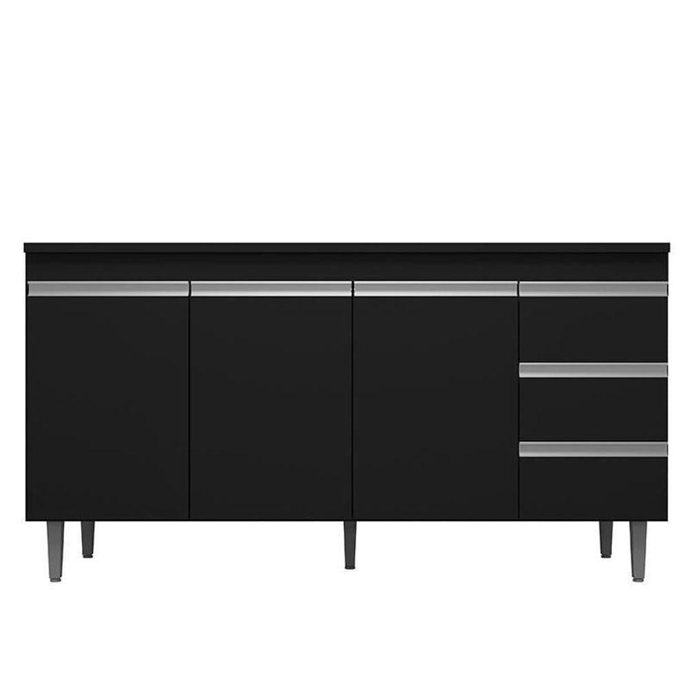 Balcão De Pia Andréia 150 Cm Preto – Ajl