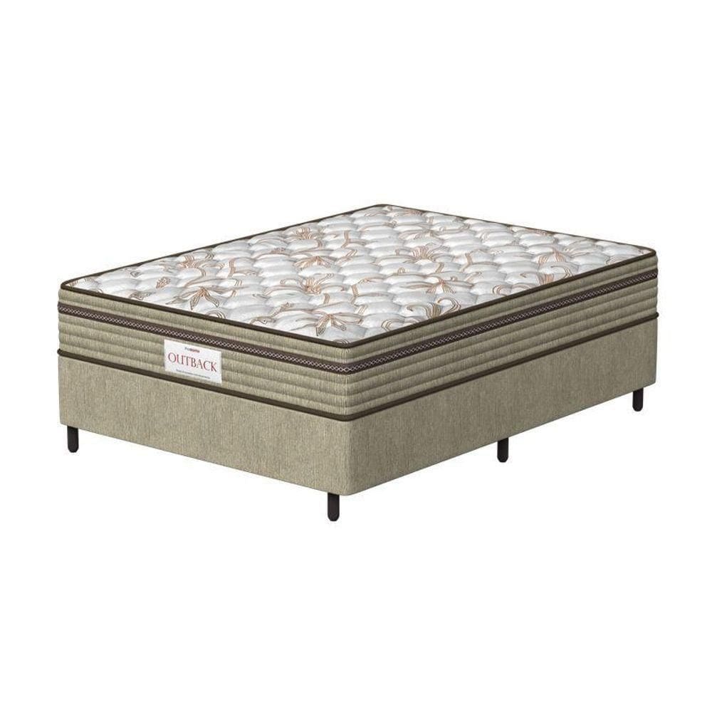 Conjunto Box Casal Mola Ensacada Prodormir New Marrom