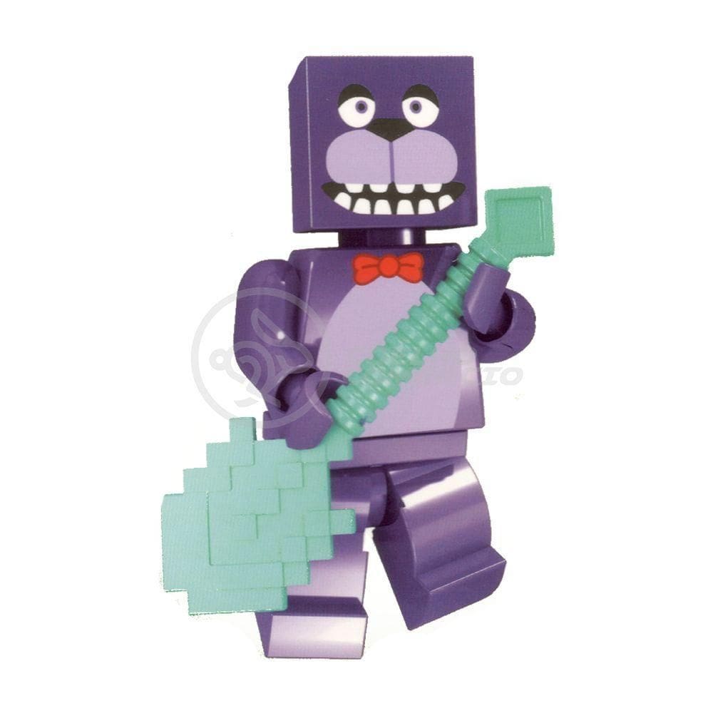 Brinquedo Boneco Bloco De Montar Five Nights At Freddy´s Com Lego - Bonnie