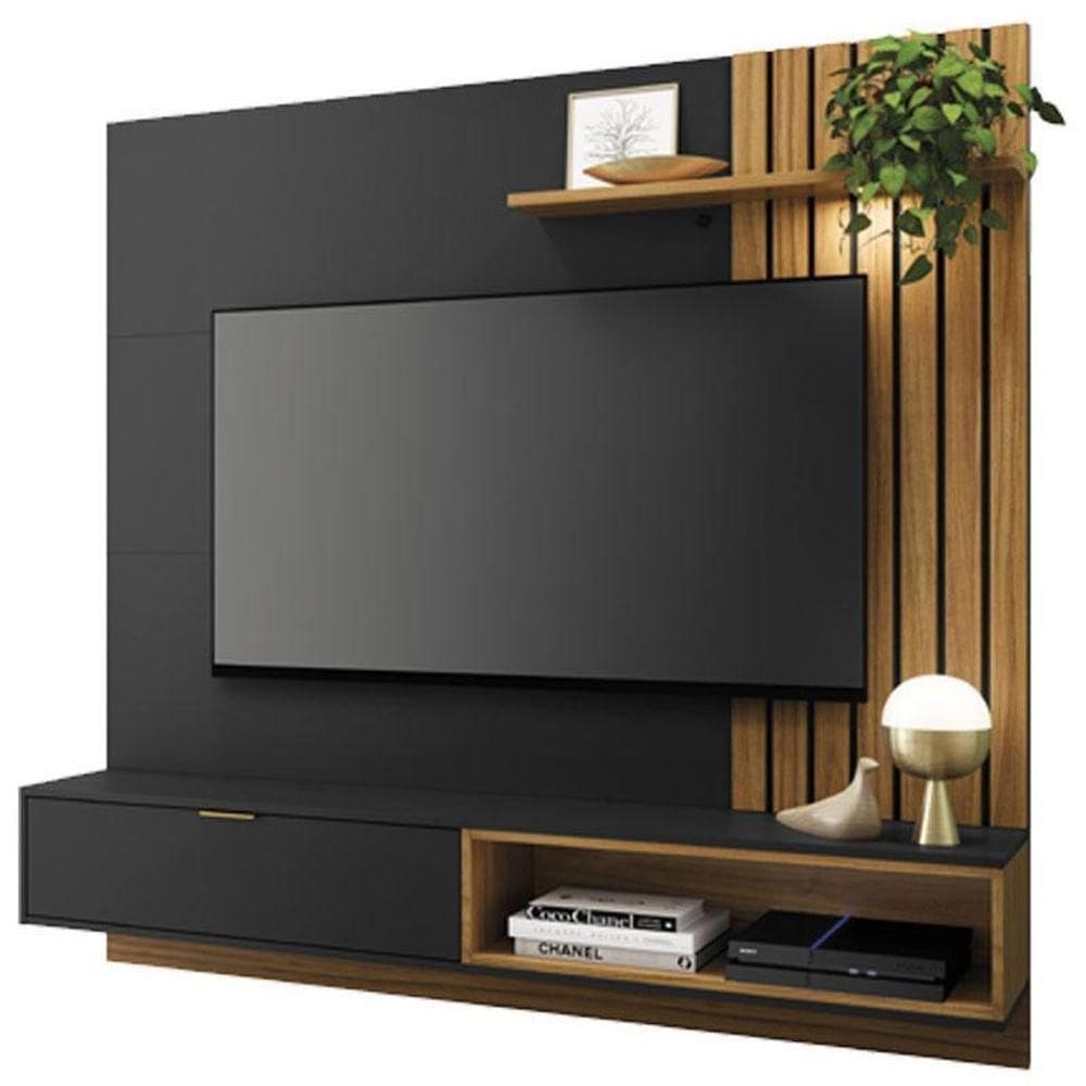 Painel Para Suspenso Tocantins Preto Acetinado Noce Milano- Colibri