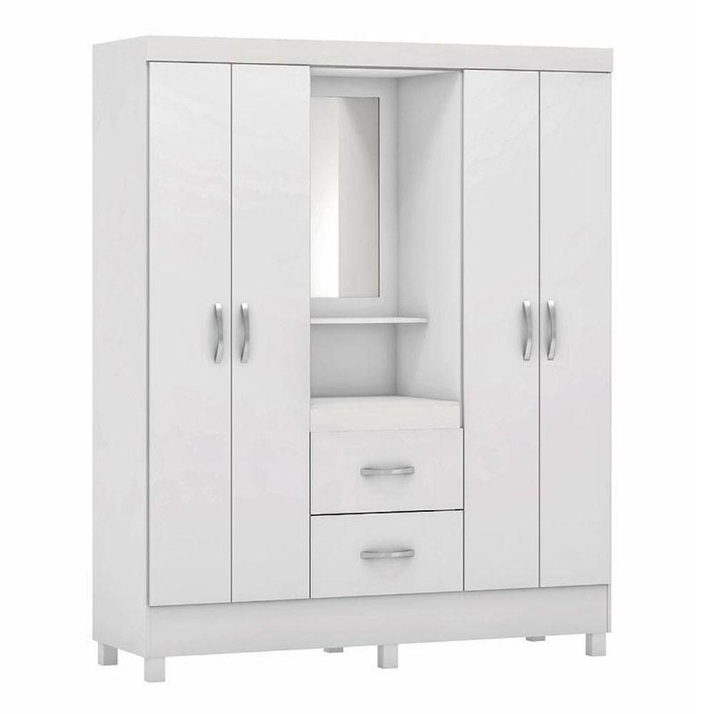 Guarda Roupa Infantil Lord Branco Rosa - Demóbile