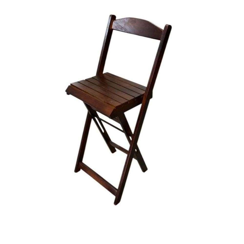 Cadeira Bistrô Dobrável Em Madeira Imbuia