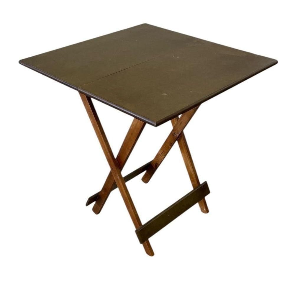 Mesa Dobrável Com Tampo Em Mdf Imbuia