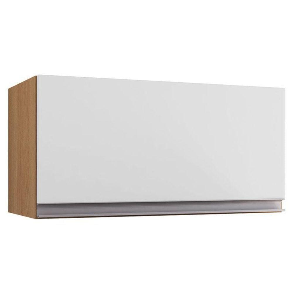Armário Aéreo Para Cozinha Andréia 1 Porta Amêndoa Branco - Ajl