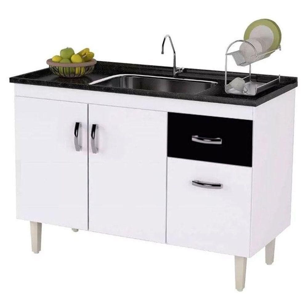 Balcão De Pia Gabriela 120 Cm Branco - Ajl