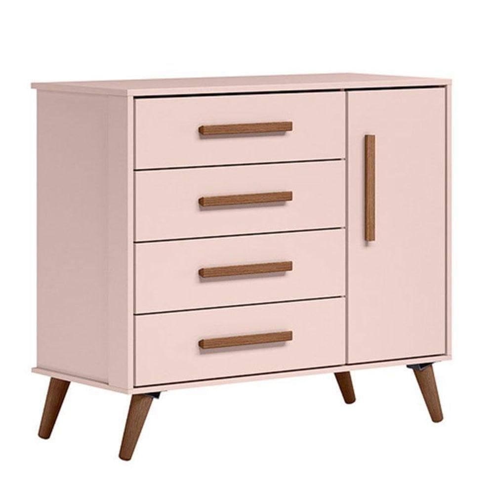 Cômoda Sapateira 3825 Retrô Rosa – Qmovi