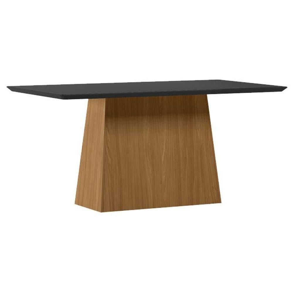 Mesa De Jantar 160 Cm Barbara Com Vidro Ype Preto – New Ceval