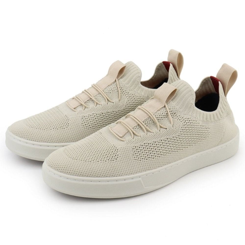 Tenis Knit Saptenis Masculino Tecido Fechamento Elastico Solado Borracha Palmilha Gel Confortavel