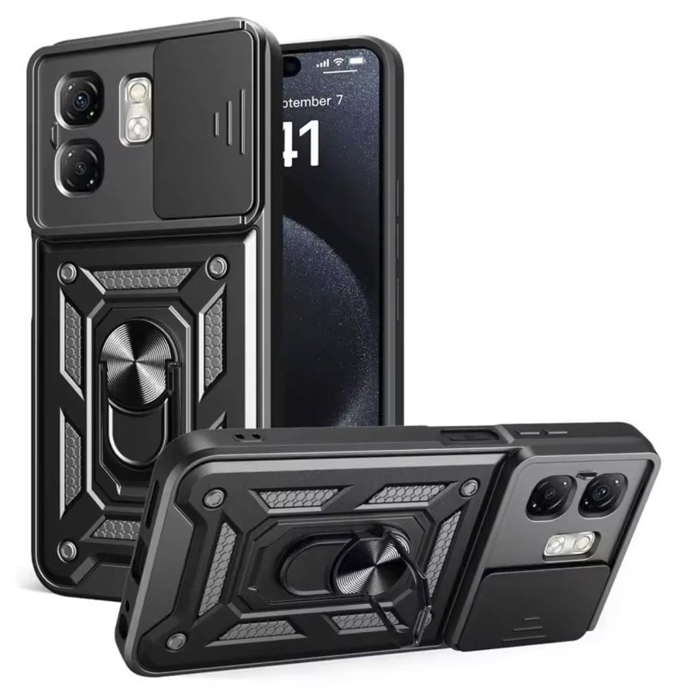 Capa Capinha Case para Infinix Hot 50i - Protetora Resistente Anti Impacto Queda Armadura Militar Cor:Preto