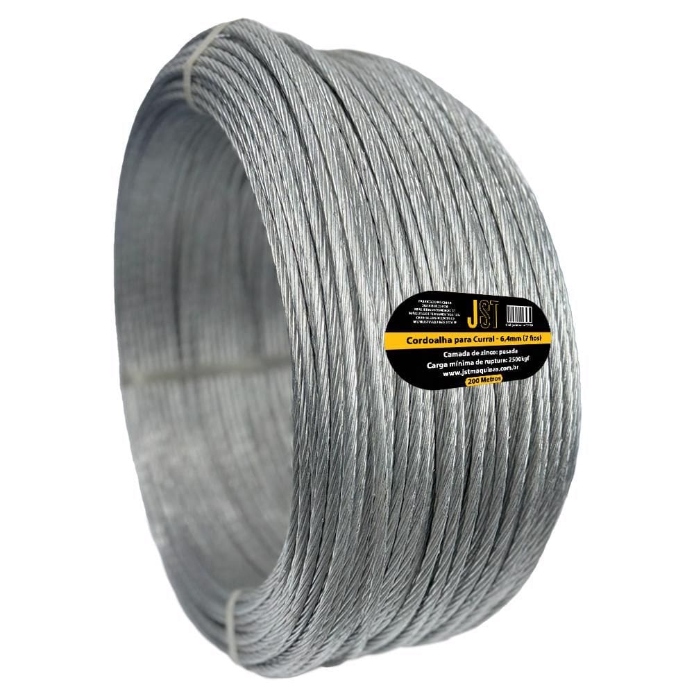 Cordoalha Para Curral 7 Fios 6,4mm 200 Metros JST