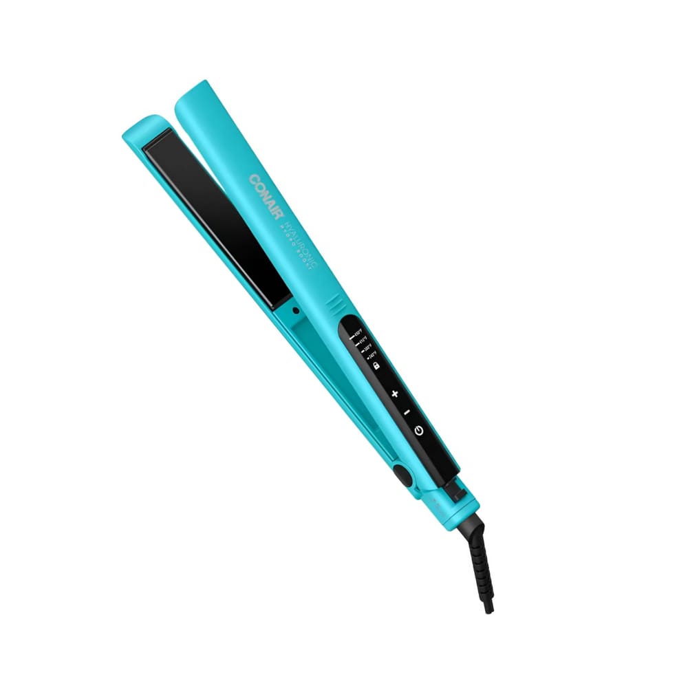Prancha de Cabelo, Conair, Digital, Chapinha, Infusão de Ácido Hialurônico, Hyaloronic Hydro Boost, 25mm, Azul - Bivolt