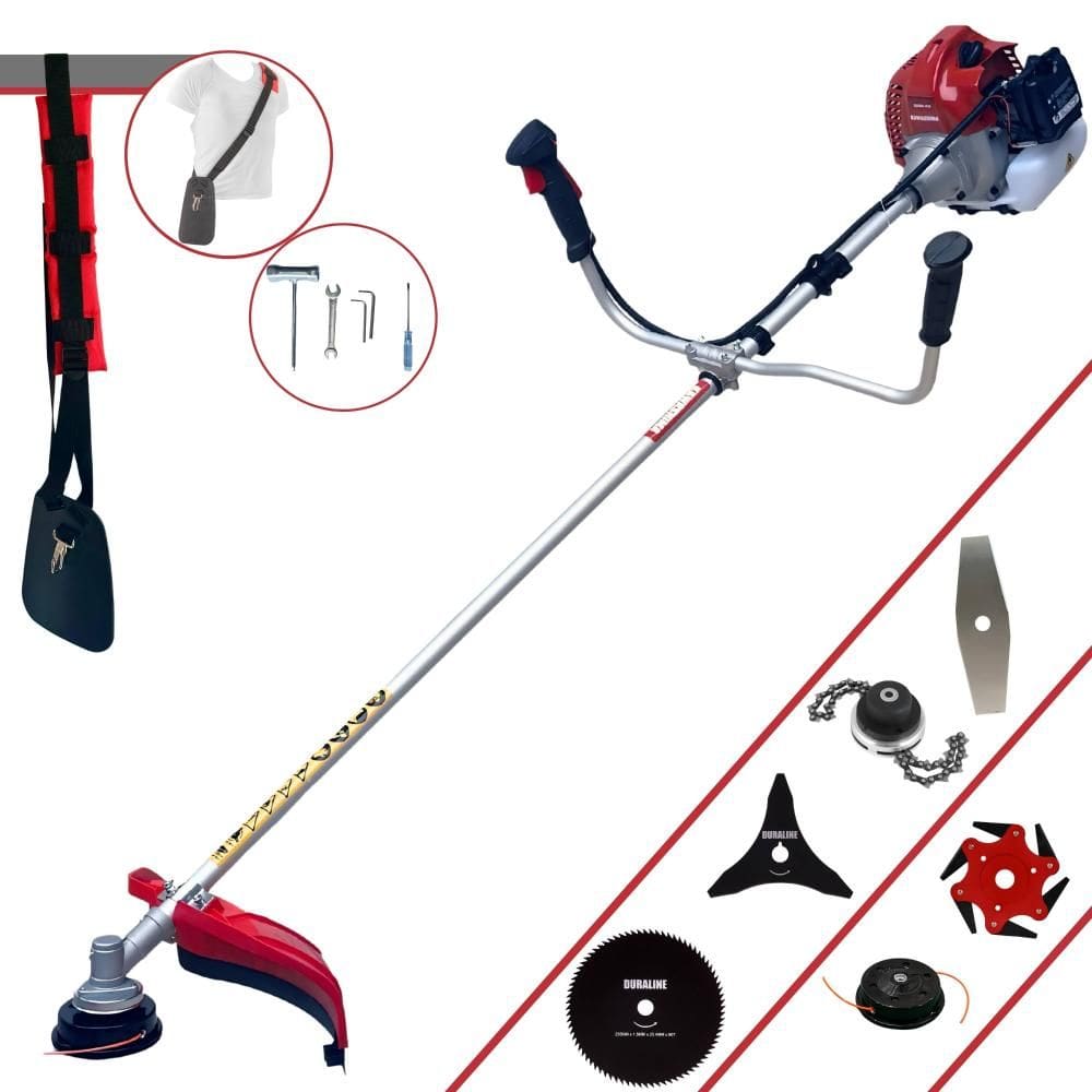 Roçadeira Multifuncional Kawashima BCJ431L À Gasolina 2T 43cc Com Carretel + Faca 2 Pontas + Faca 3 Pontas + Faca 6 Pontas + Faca 80 Dentes + Trimmer