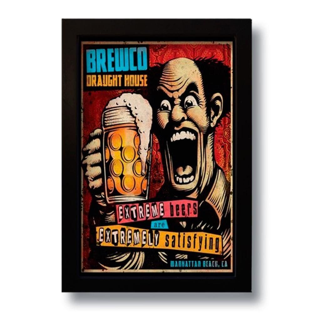 Quadro Decorativo Extreme Cerveja 33x43 Cm
