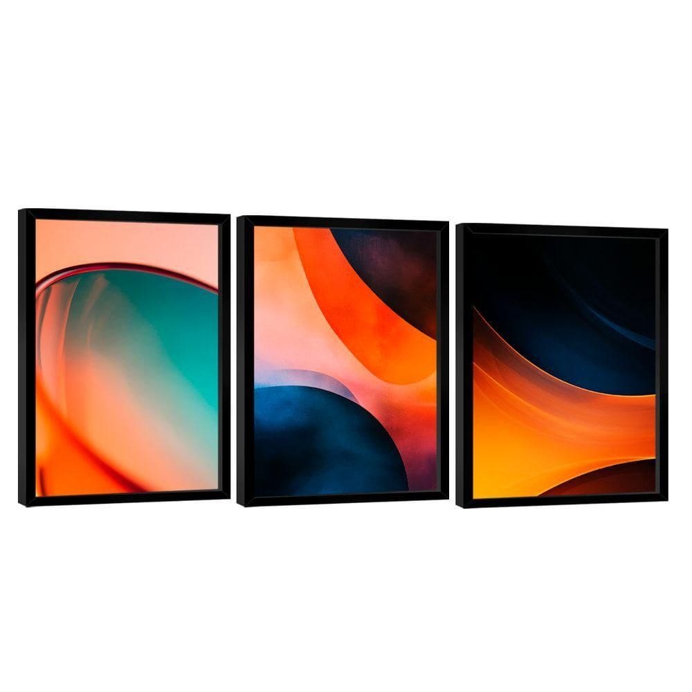 Quadro Decorativo Trio Abstrato Gradiente