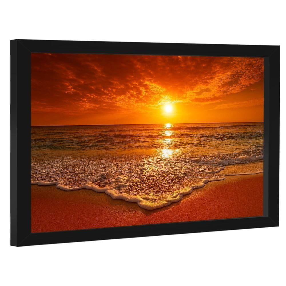 Quadro Decorativo Praia Em Clima Tropical