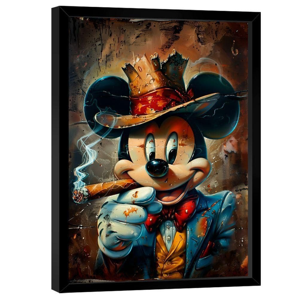 Quadro Decorativo Mickey Gangstar