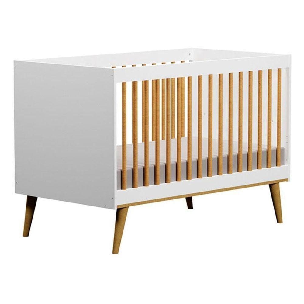 Berço Americano Ligia Branco Acetinado Bétula – Carolina Móveis