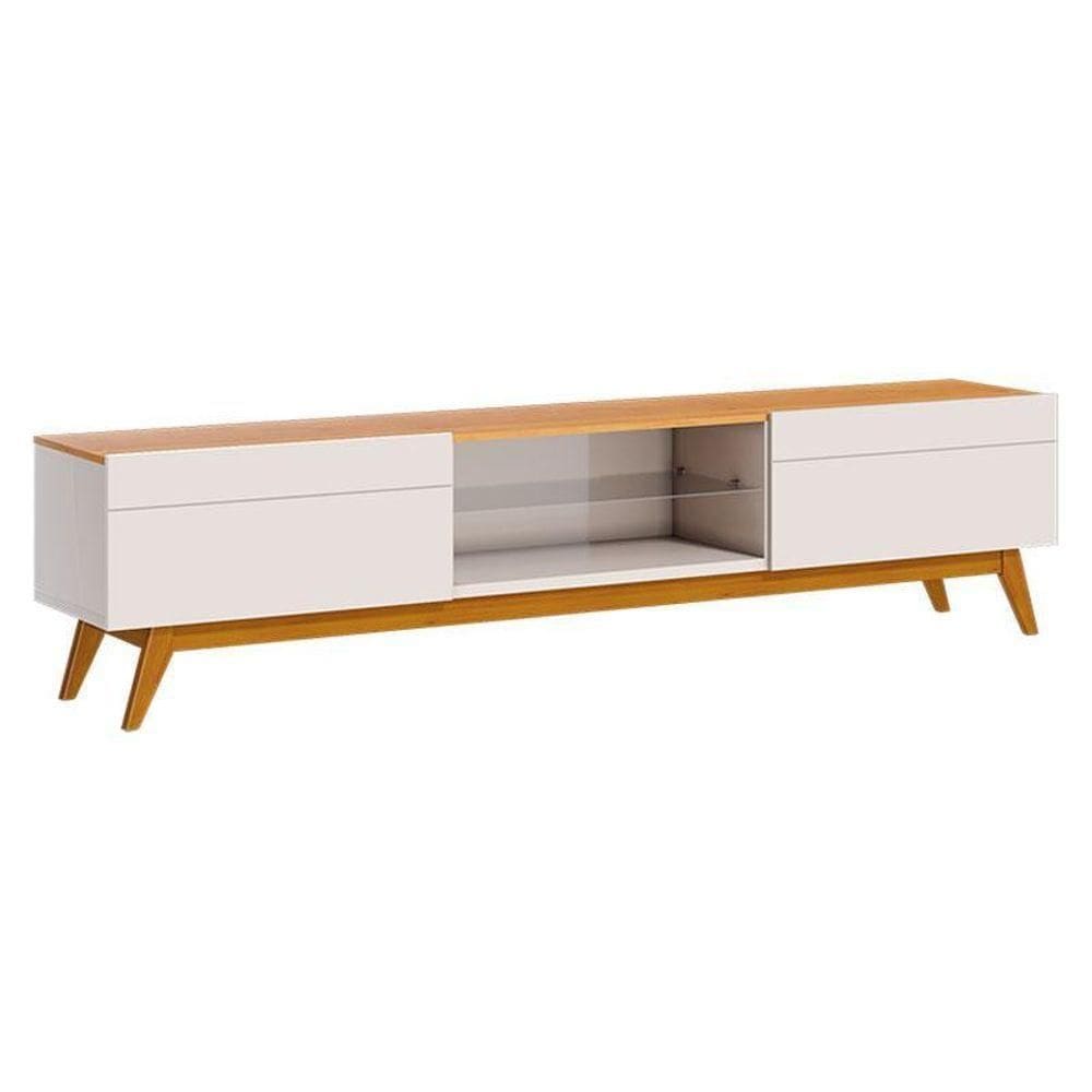 Rack Bancada Classic 2 Gavetas Off White Nature - Imcal