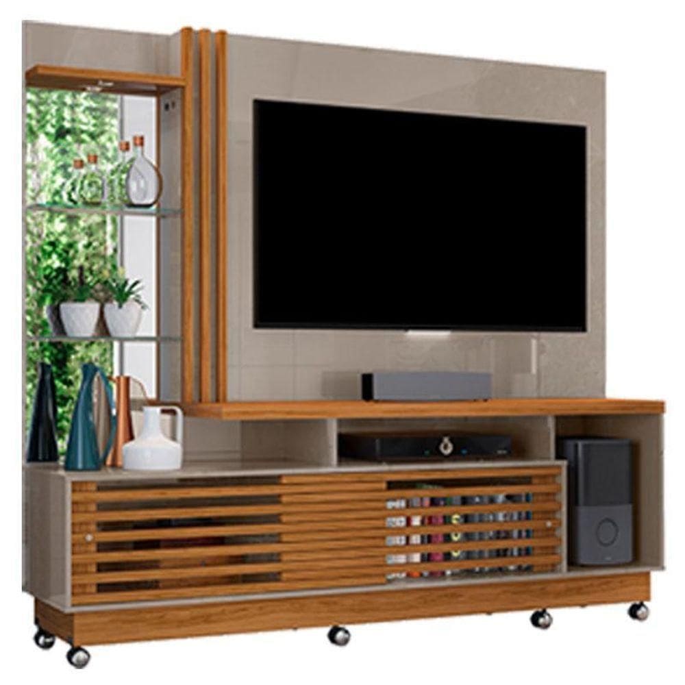 Estante Home Theater Frizz Plus Com Rodízios Fendi - Madetec