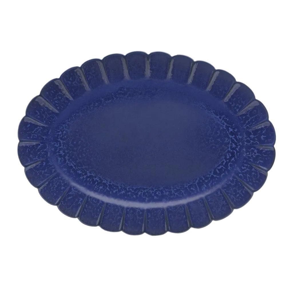 Travessa Oval Em Porcelana Flora 41,5x29,5cm Oxford Amor-perfeito