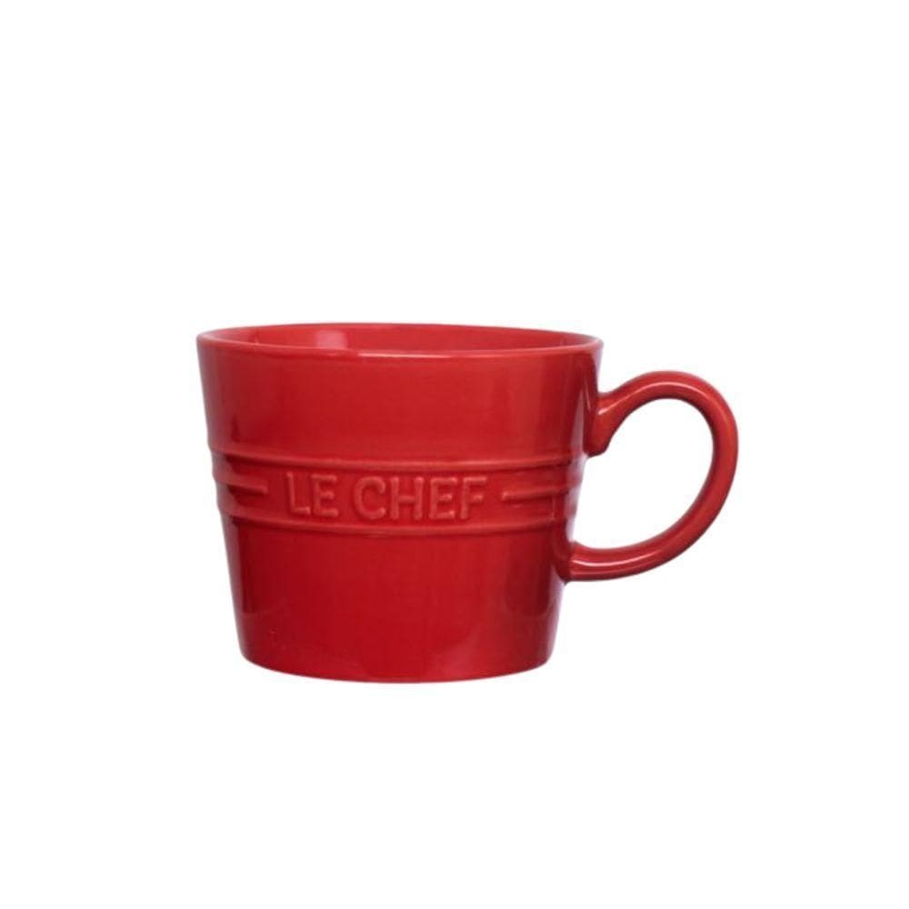 Caneca Em Cerâmica Le Chef 300ml Haüskraft Vermelho