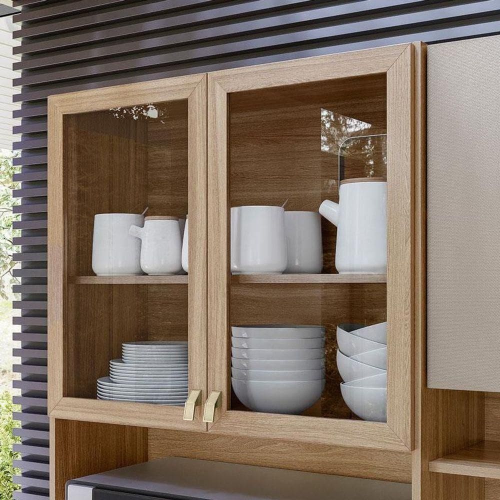 Kit Para Cozinha Compacta Amora Amêndola Nude Tx – Demóbile