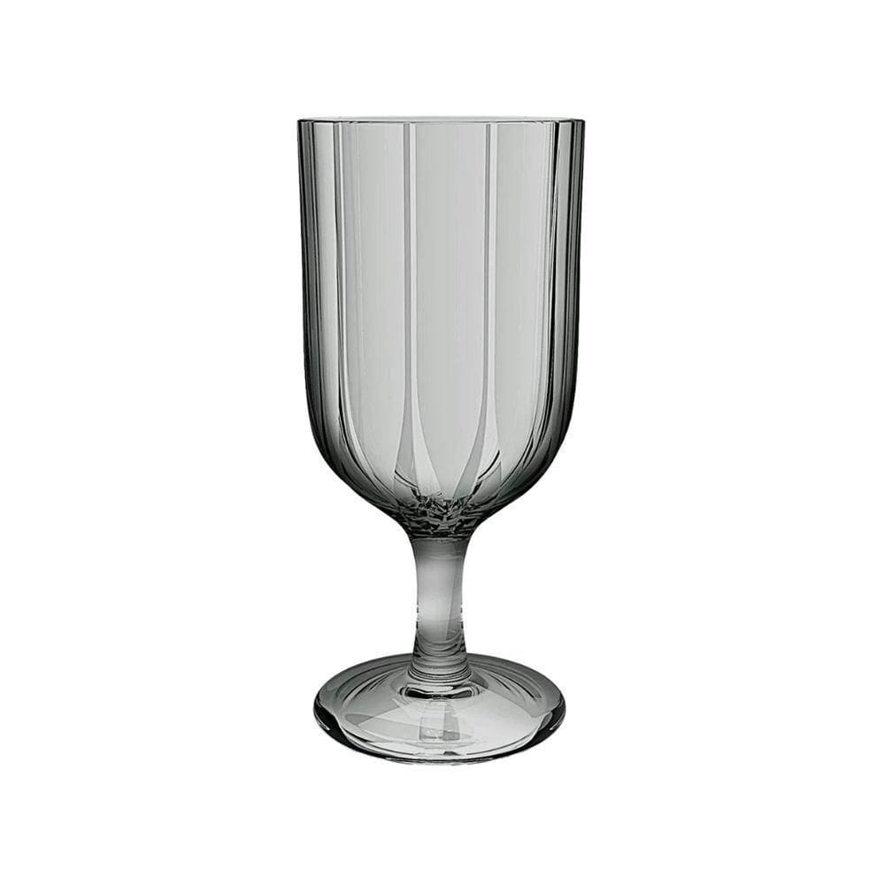 Jogo De Taças Para água Em Vidro Refinatto Com 6 Peças 330ml L`hermitage Fume