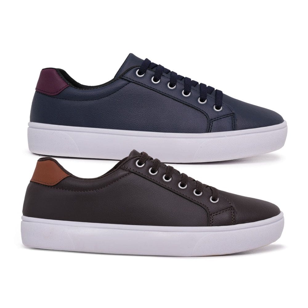 Kit 2 Sapatênis Casual Masculino SF Confort Ajuste Elástico