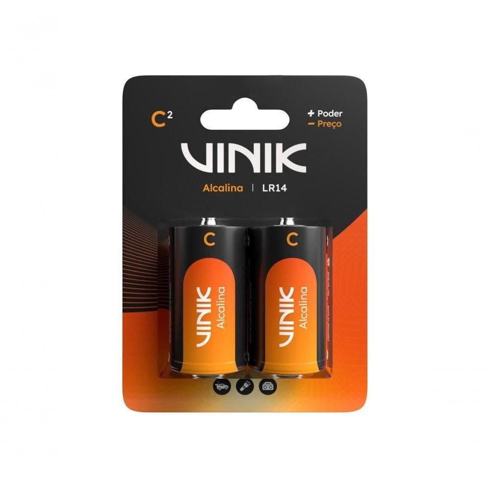 Pilha Alcalina C Lr14 C-2 Vpcb2