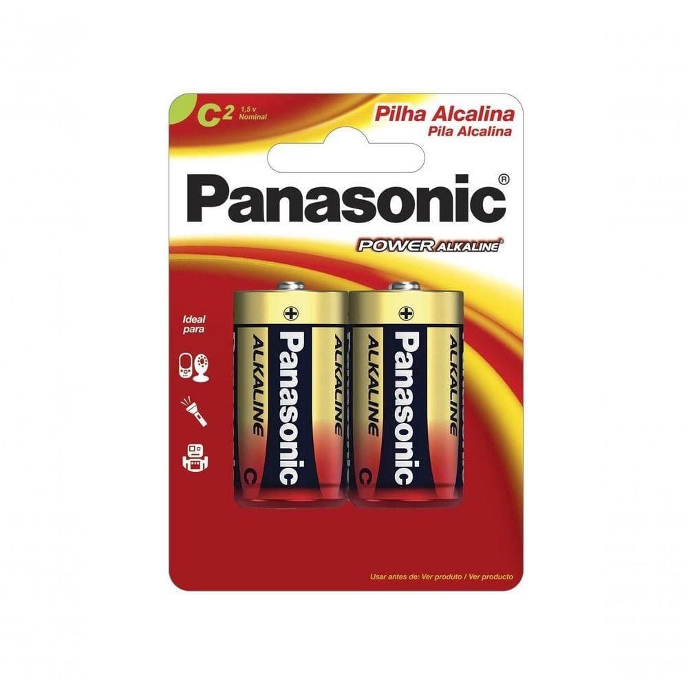 Pilha Alcalina Media C Com 2 Lr14xab-2b