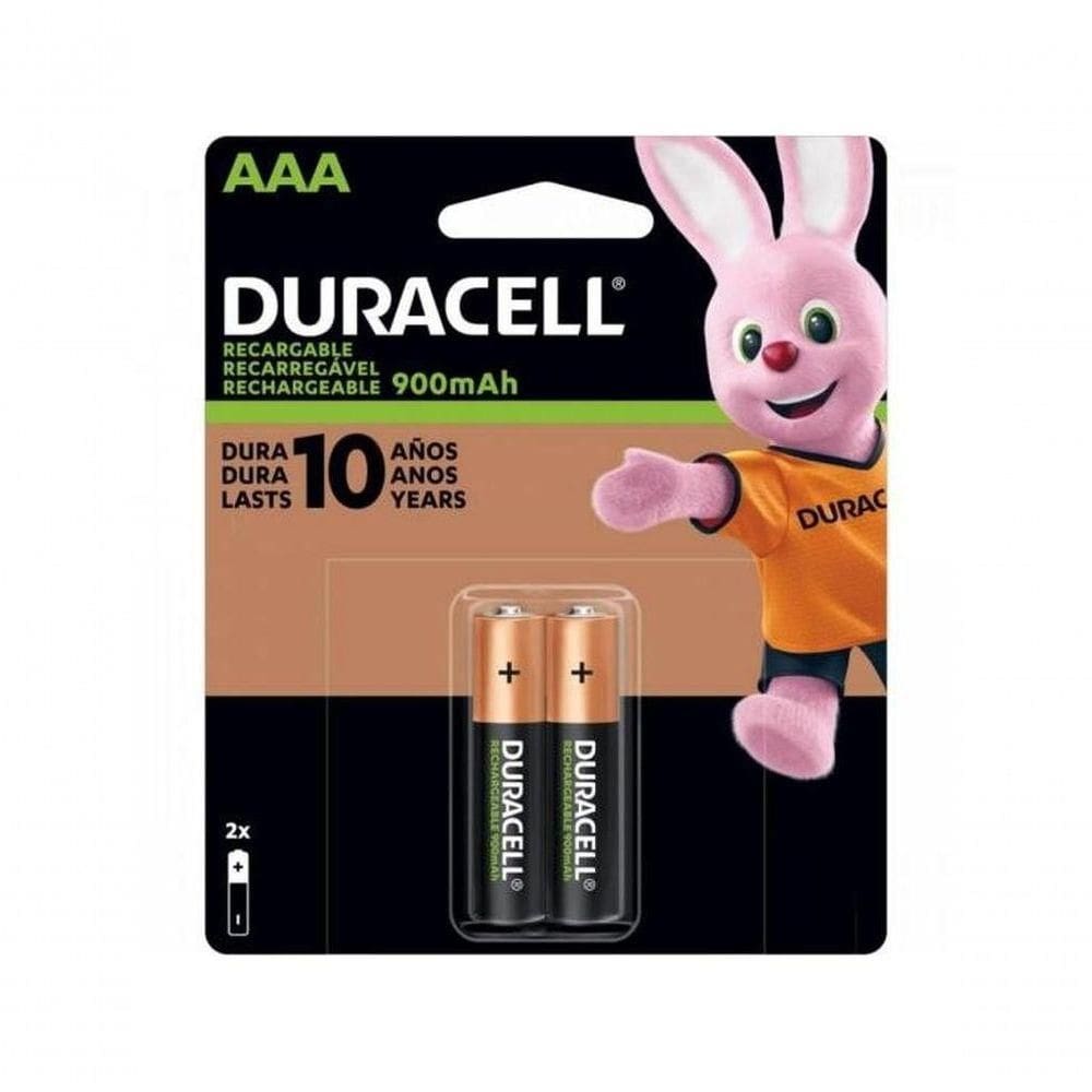 Pilha Recarregável Aaa 900mah (c-2 Pilhas) Duracell