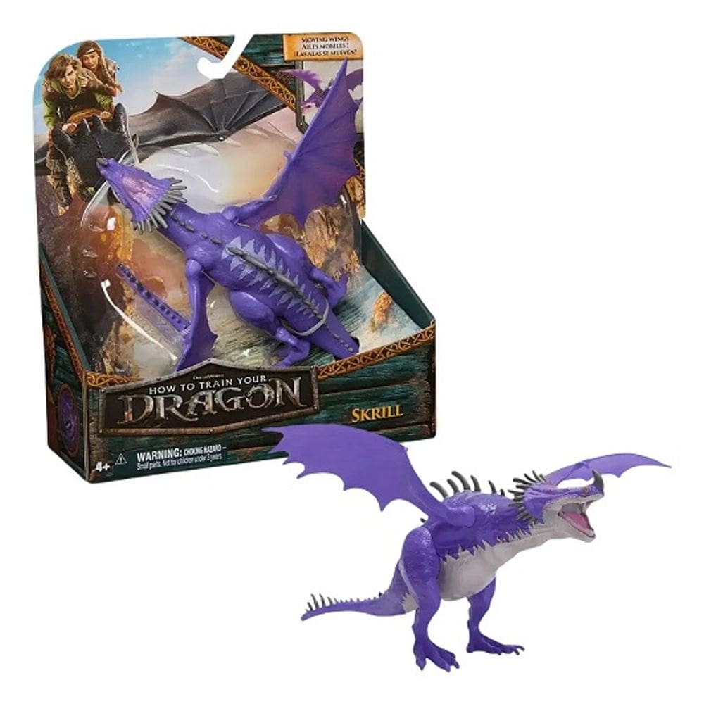 Como Treinar o Seu Dragão O Filme – Dragão Skrill Articulado 23 cm - Sunny