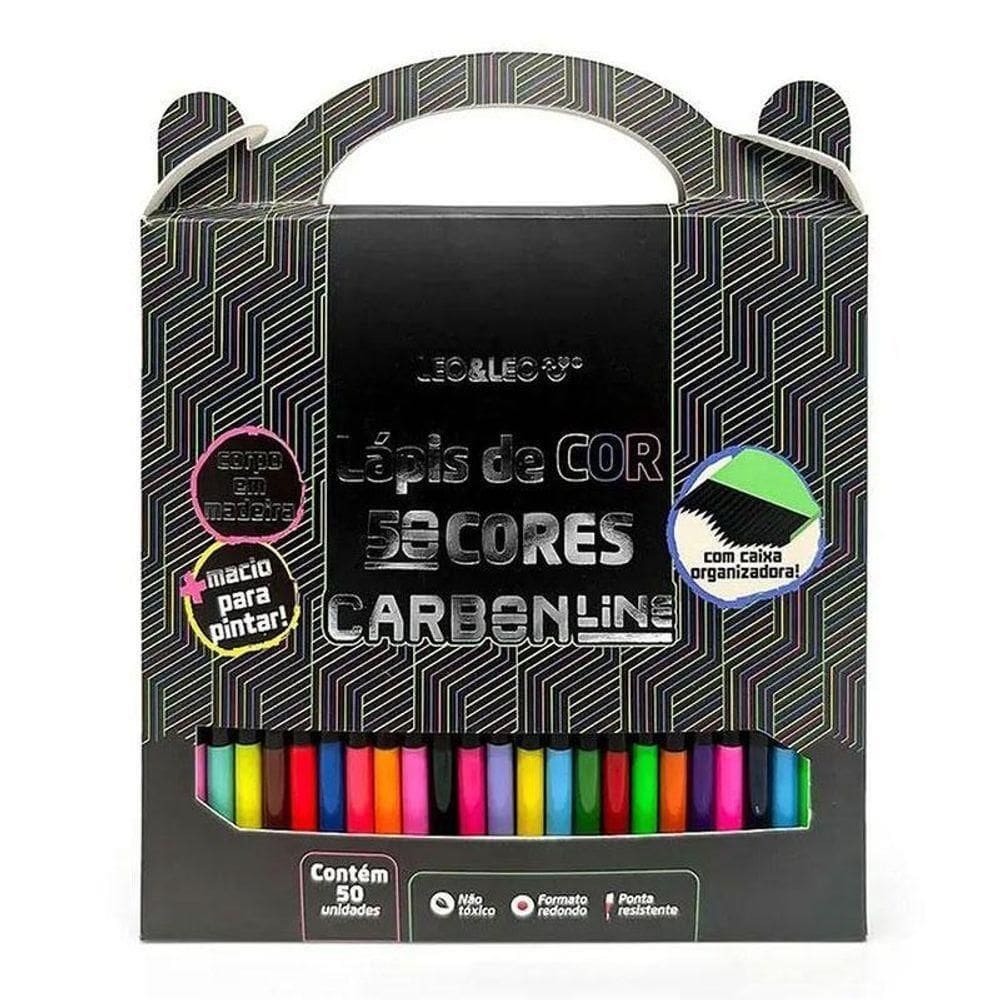 Lápis De Cor Carbon Line 94433 50 Cores - Leo&leo