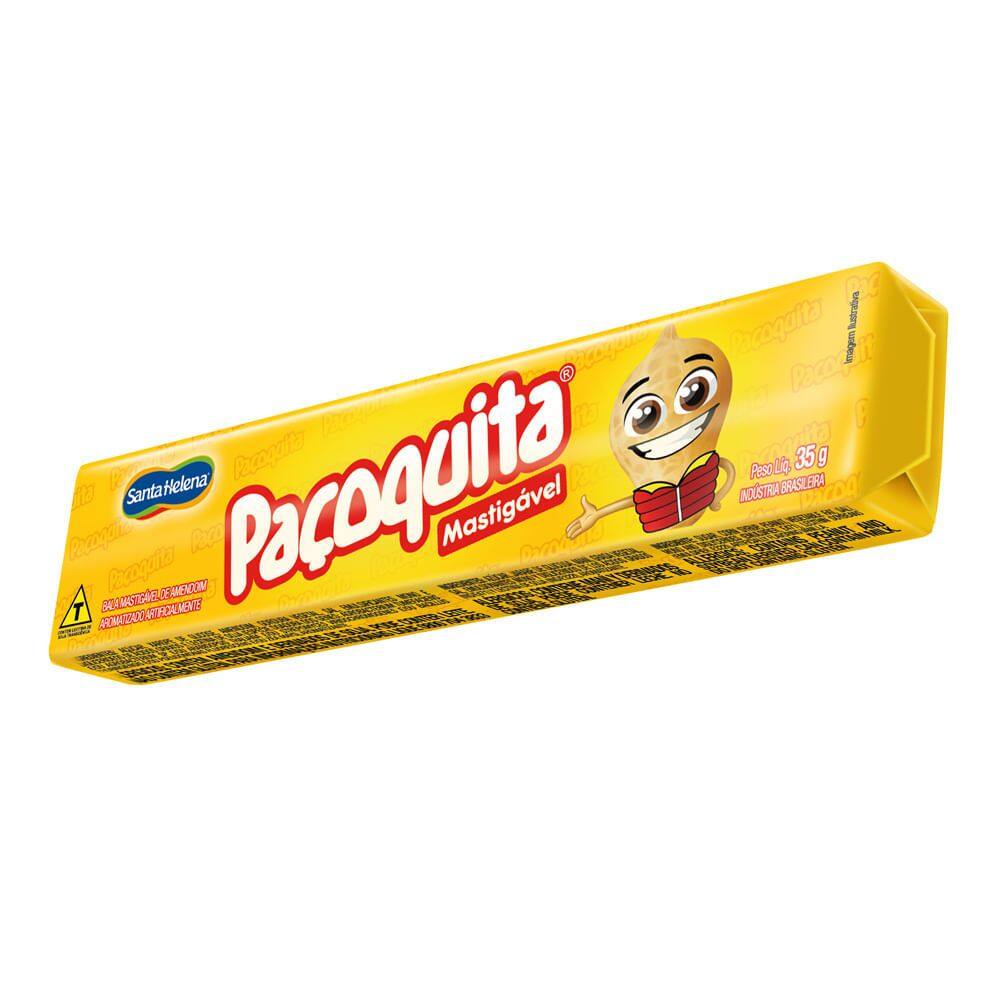Bala Paçoquita Santa Helena Mastigável de Amendoim 35g