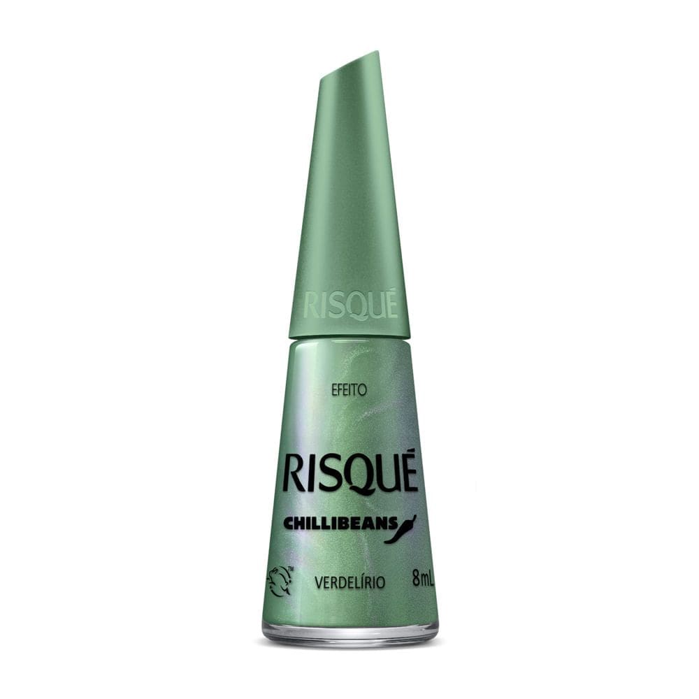Esmalte Verde Água Risqué Chilli Beans Efeito Cor Verdelírio 8ml