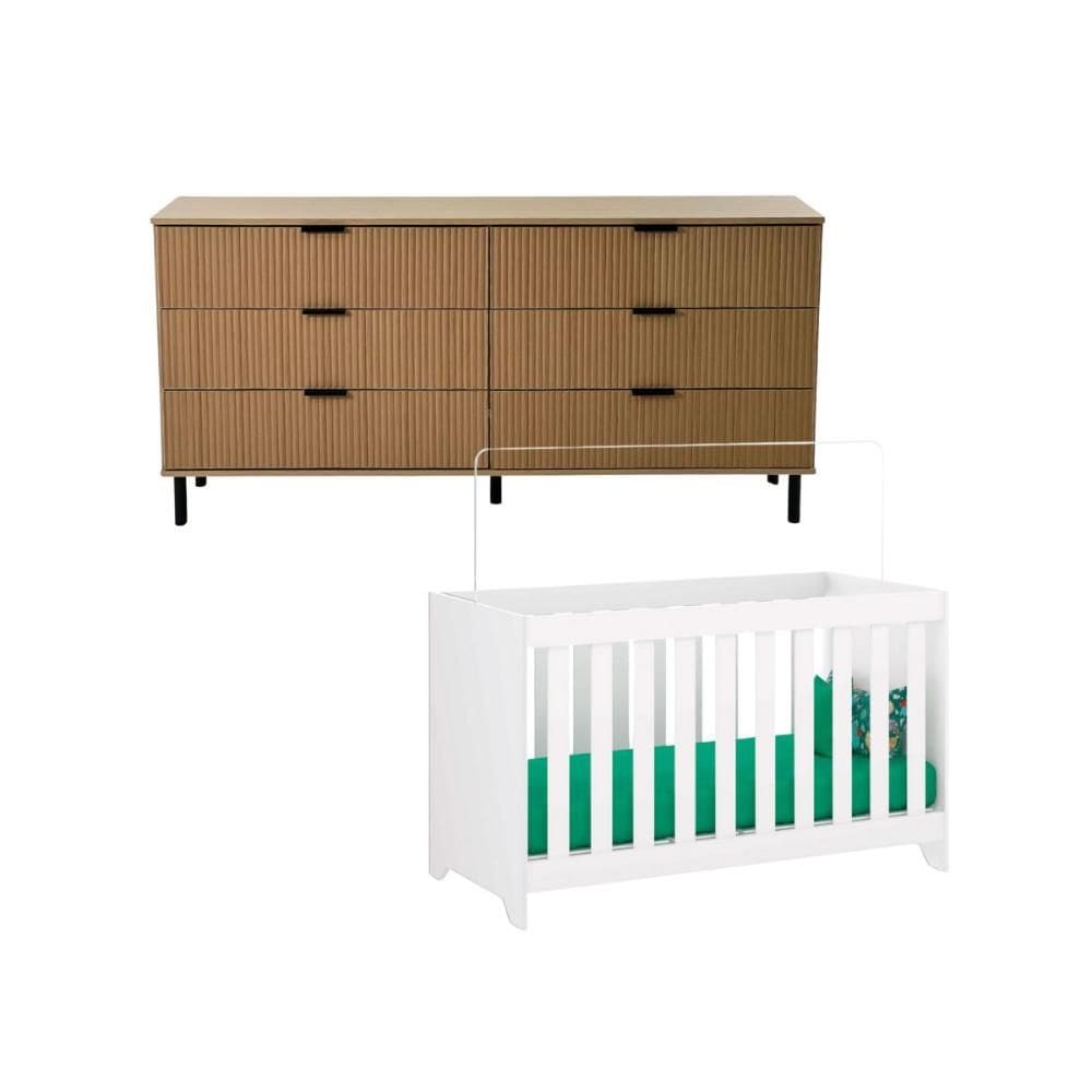 Berço multifuncional 3x1+ Cômoda Ditália BBI-51 DM-240