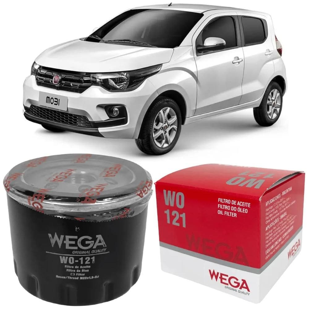 Filtro Óleo Mobi Mecânico 2.0 2017 a 2021 WEGA WO-121