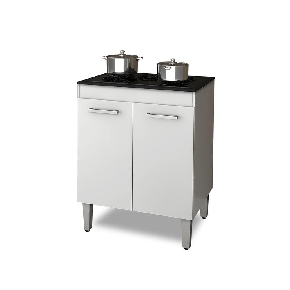 Balcão De Cozinha Para Cooktop 4 Bocas Com 2 Portas Nauru