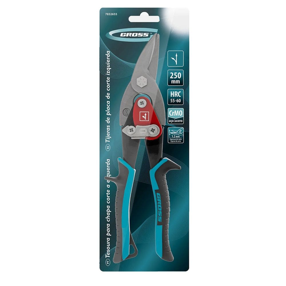 Tesoura P/ Chapa Corte Esquerdo Tipo Aviação 250mm Gross