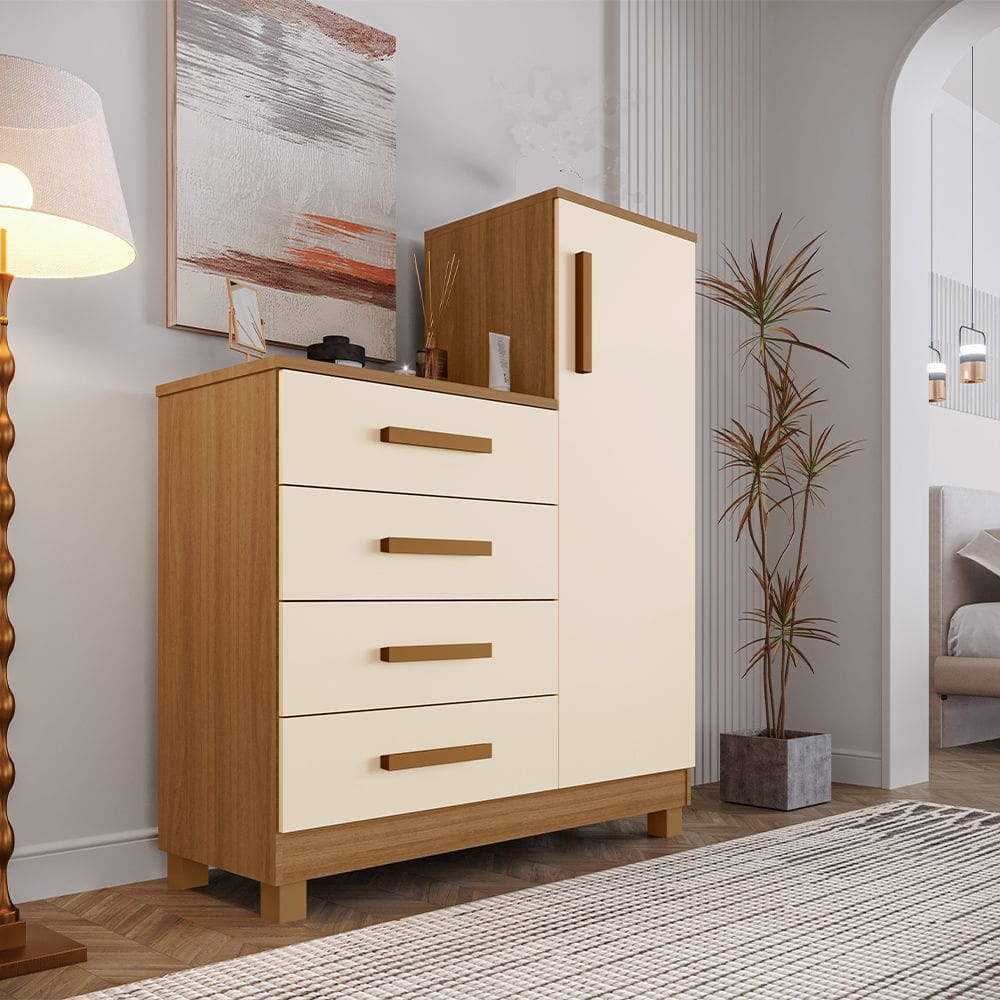 Cômoda Sapateira Reforçada Versátil Savana Off White