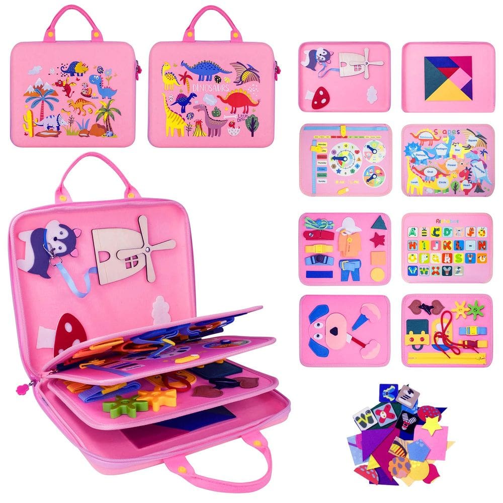 Brinquedo Montessori Busy Board PITCOTT para crianças de 1 a 4 anos