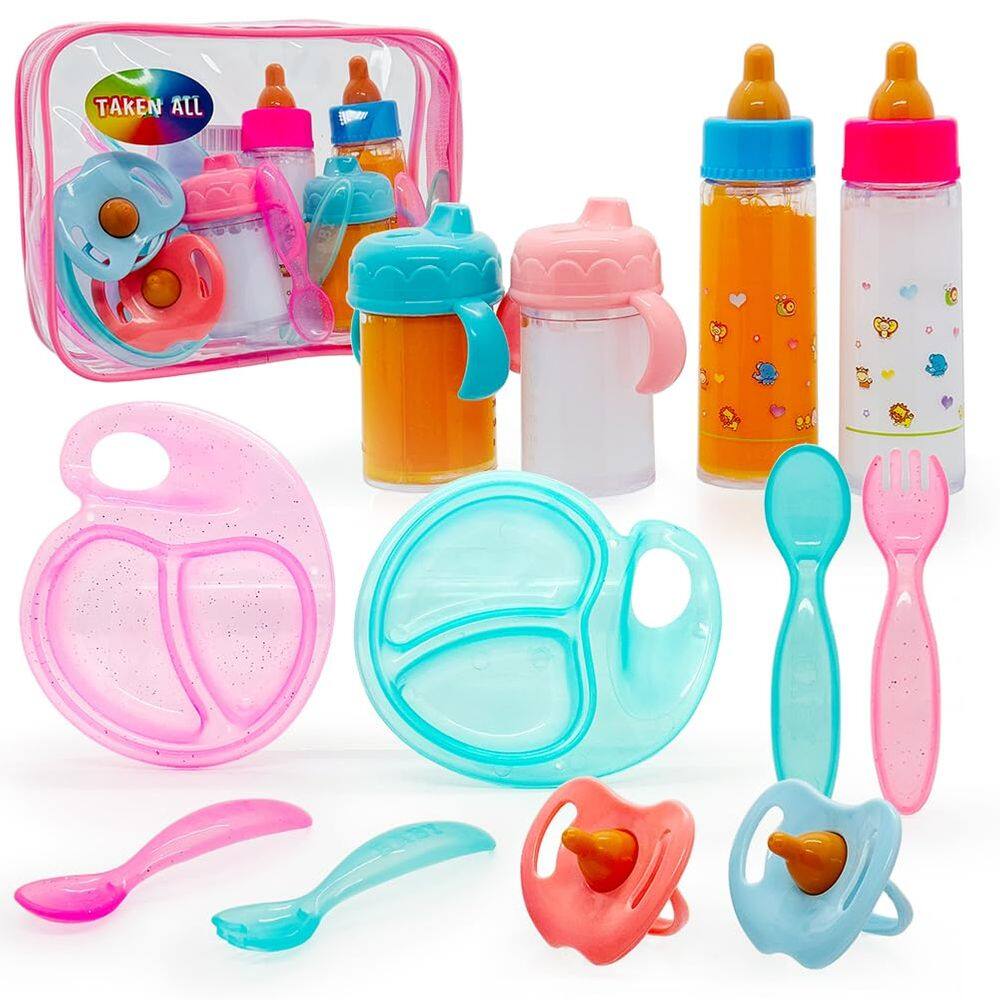 Conjunto de garrafas mágicas para acessórios para bonecas, tudo com 12 unidades