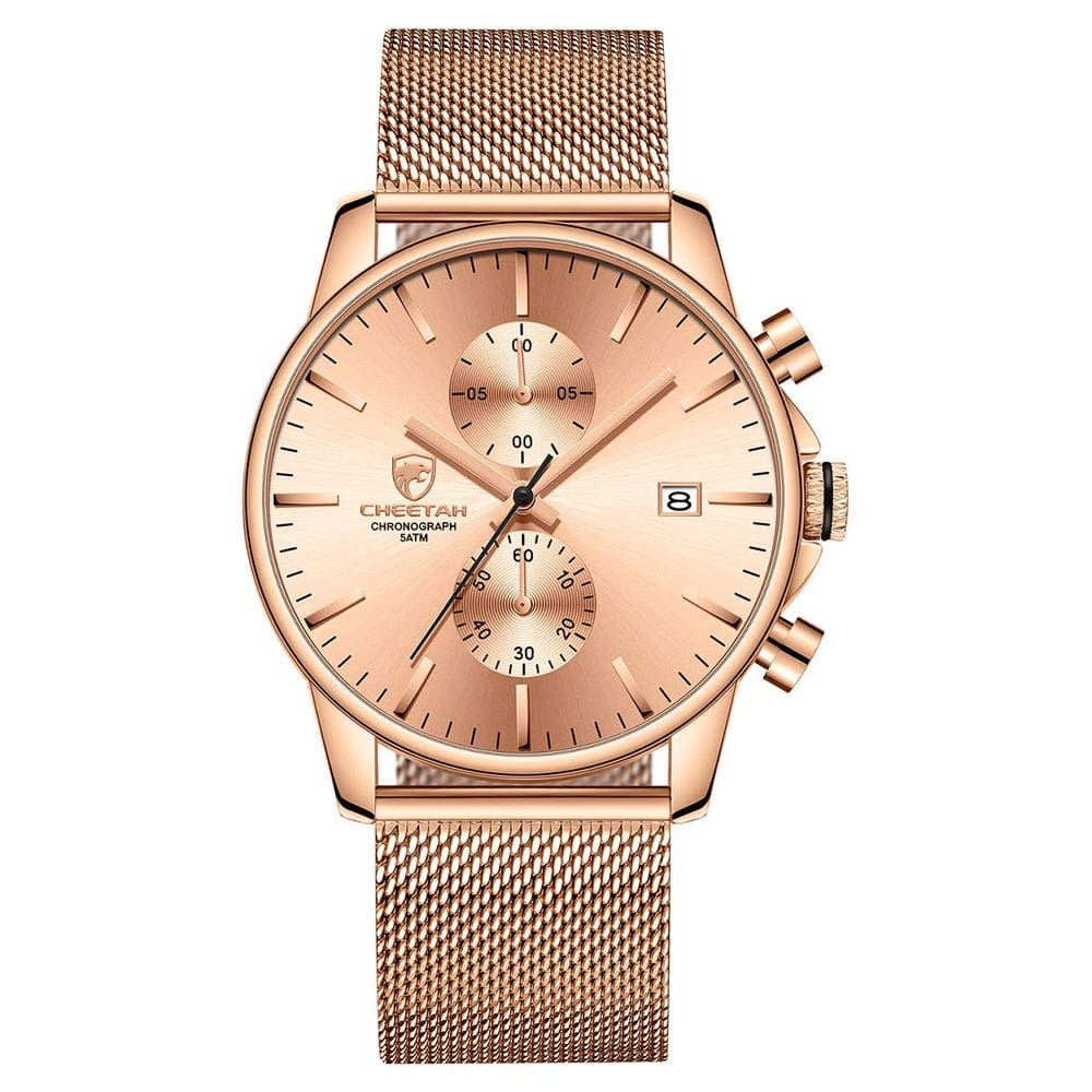 Relógio GOLDEN HOUR Fashion Sleek Minimalist para homens