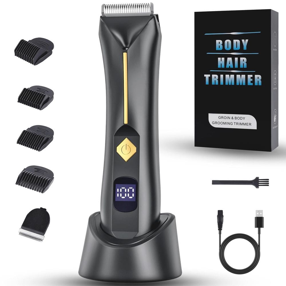 Aparador de cabelo na virilha Aparador elétrico de bolas KSIAOS para homens