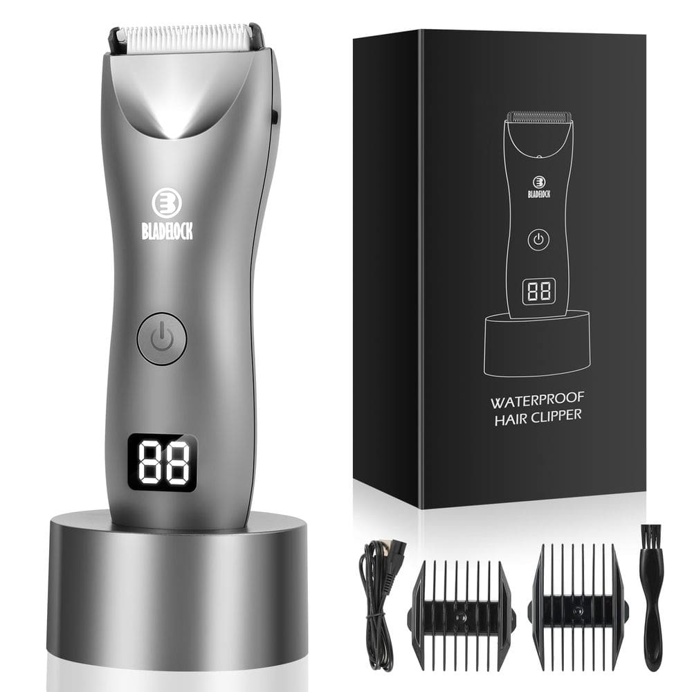Aparador de pelos corporais LEMULEGU SMT033 para homens com bateria LCD