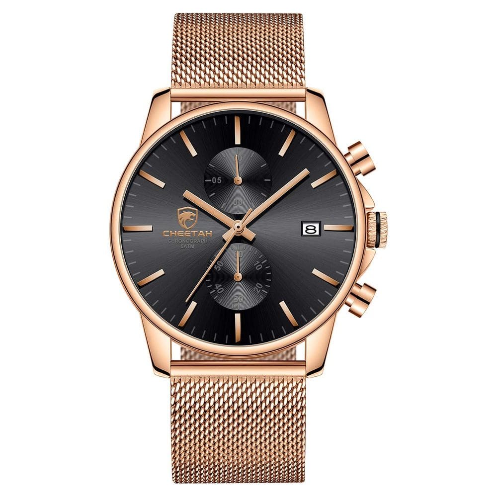 Relógio GOLDEN HOUR Fashion Sleek Minimalist para homens
