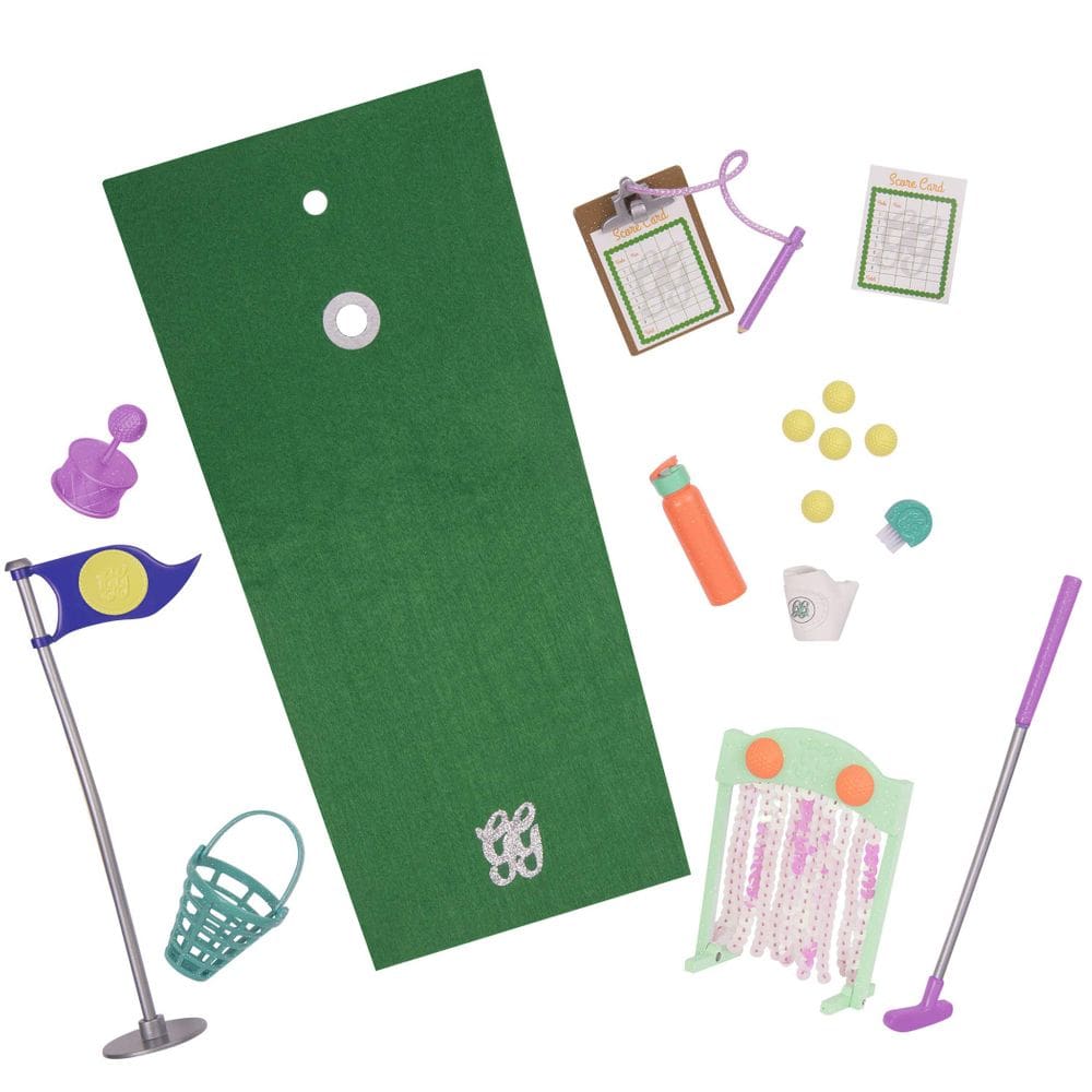Conjunto de minigolfe Glitter Girls Scores That Shine para bonecas de 36,8 cm